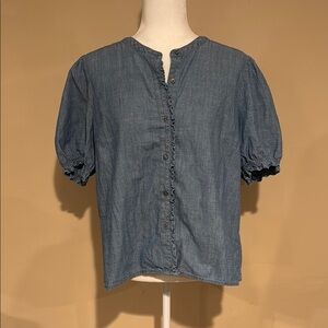 J. Crew chambray Button-Up Women's Top - XL